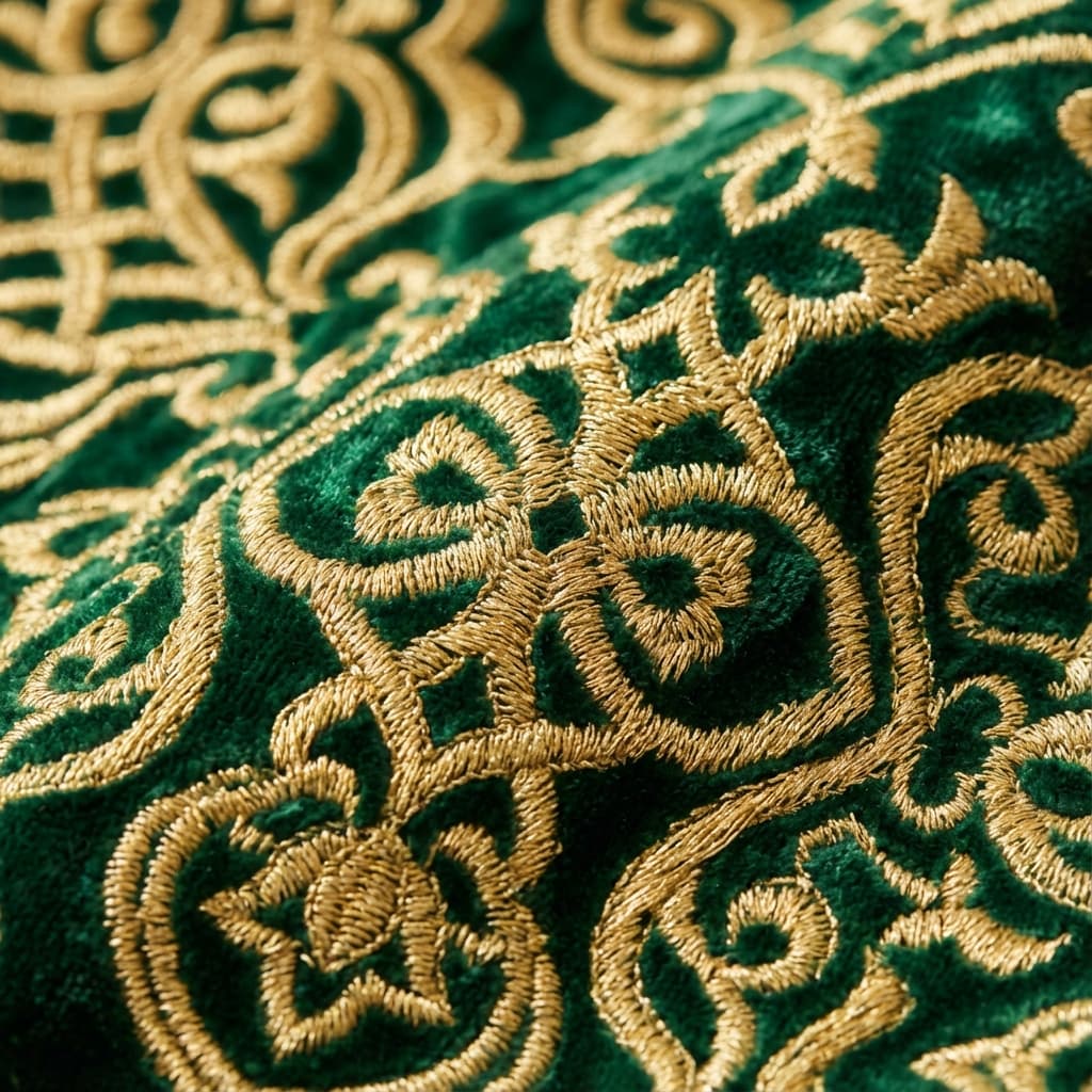 Tissu brocart salon marocain